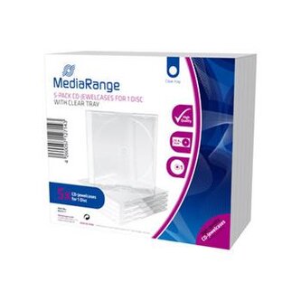 MEDIARANGE 1 CD 10,4mm čirý - 5ks/bal