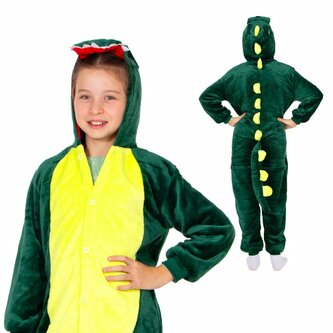 Pyžamo Krokodýl vel. 120-130 cm SPRINGOS KIGURUMI zeleno-žluté