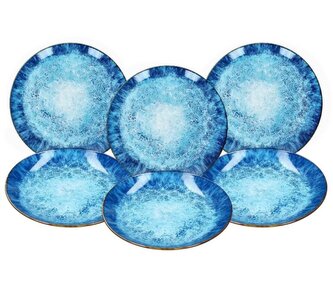 HIT Jídelní sada talířů 6 ks porcelán 27 cm OCEAN HT-24324278