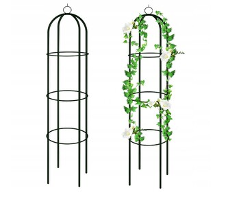 KINZO Zahradní oblouk na růže a popínavé rostliny sloup 185 x 40 cm ED-230498