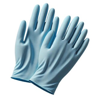 Rukavice jednorázové nitrilové nepudrované modré 100 ks - velikost S