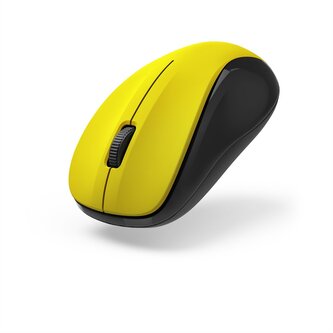 Hama bezdrátová optická myš MW-300 v2, tichá, žlutá