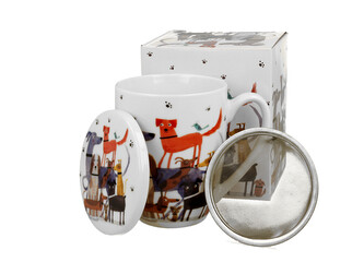 Kubek z zaparzaczem Psi Świat PSY NA SPACERZE