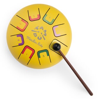 MOULIN ROTY Jazykový buben - červený Les Popipop