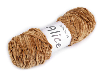 Pletací žinylková příze Alice 100 g - 1 ks - 4 béžová