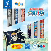 Pilot, Sada 6 ks Roller FriXion Ball+Ball Plus One Piece, modrá, červená, černá, blistr