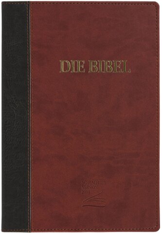 Schlachter 2000 Bibel - Großdruckausgabe (Softcover, grau/braun)