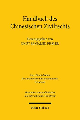Handbuch des chinesischen Zivilrechts