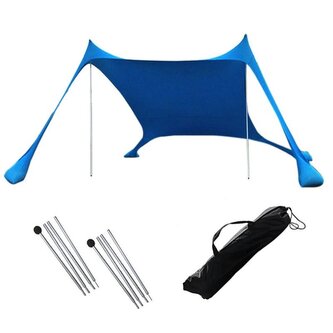 Přístřešek na pláž Shade Steel s UV 50+ - 200x160x150 cm  Červená