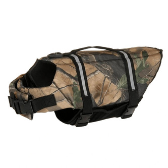 Plovací reflexní vesta pro psa XL Camuflage mix