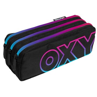 Oxybag Etue - tři zipy - Rainbow Pink