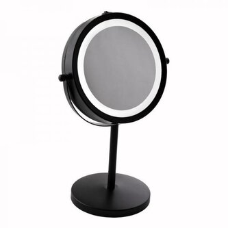 DuraHome Zrcátko kosmetické s osvětlením, černé, Chico 151605