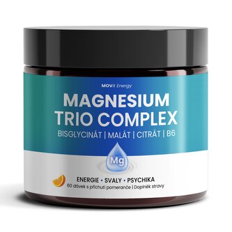 MOVit Magnesium Trio Complex Drink, pomeranč, 60 dávek