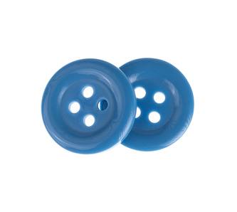 Knoflík - sada 6 ks - Modrá - průměr 15 mm