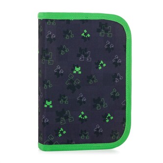 Oxybag Penál jednopatrový 2 chlopně, prázdný - OXY NEXT Green Cube