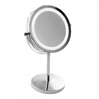 DuraHome Zrcátko kosmetické s osvětlením, nerez, Elijio 151612