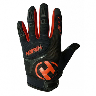 Rukavice dlouhoprsté Haven Demo Long - černé-červené, 3XL