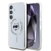 Karl Lagerfeld IML Choupette Head MagSafe Zadní Kryt pro Samsung Galaxy S25 Transparent