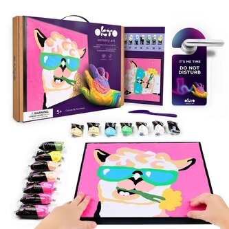 Kolorowanka z masy plastycznej po numerach Lama