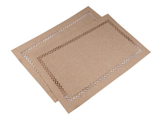 Prostírání textilní, oboustranné 30x45 cm - 2 ks - 1 béžová