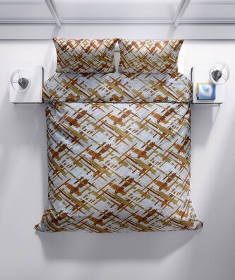Bavlněné povlečení Hnědá mozaika II.