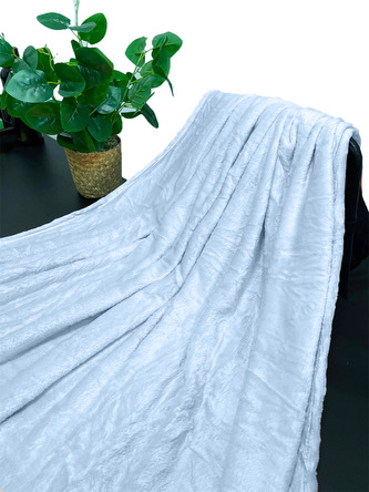 Mikroflanelová deka 150x200 cm modrá