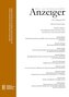 Geistes-, sozial- und kulturwissenschaftlicher Anzeiger ¿ Zeitschrift der philosophisch-historischen Klasse der Österreichischen
