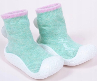 SCORPIO OB-132 Skarpety z gumową podeszwą 3D serce dziewczynka 24