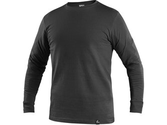 Tričko CXS PETR, dlouhý rukáv, černé, vel. XL