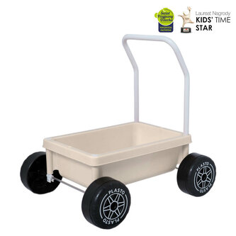 PLASTO Chodzik Wózek z cichymi kołami Od 10 mc Kolor soft neutrals PLA1068 PLA1068