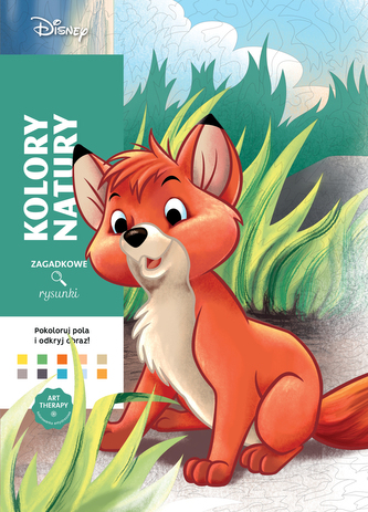 Kolory natury. Kolorowanka antystresowa Disney. Zagadkowe rysunki