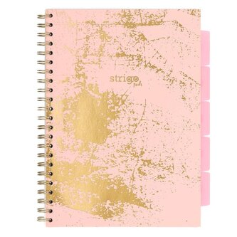 Kołozeszyt Pads A4/100K kratka Marmur różowy