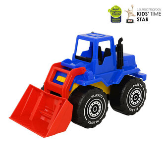 PLASTO Ładowacz czołowy 30 cm w pudełku, kolor niebiesko-czerwony PLA1655