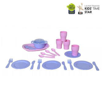 PLASTO Zestaw naczyń obiadowy, 23 elementy PLA2901