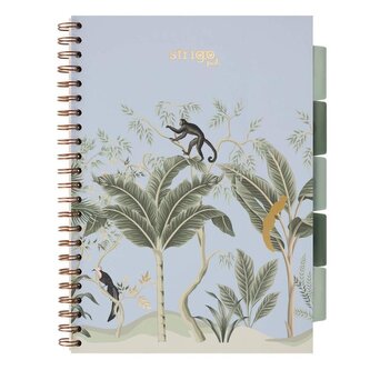 Kołozeszyt Pads A4/100K kratka Afryka pastel nieb