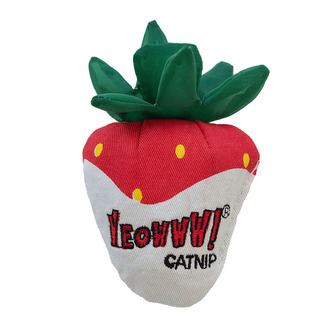 Yeowww Jahoda plněná bio šantou - bílá čokoláda