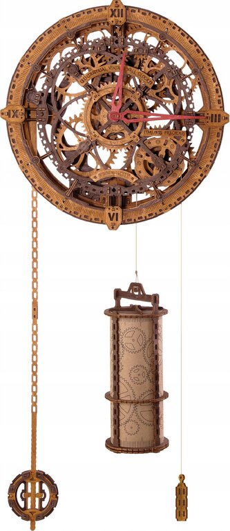 WOODEN CITY 3D puzzle Industriální nástěnné hodiny 421 dílů