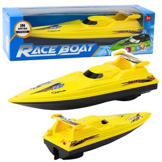 Jacht na baterie żółty