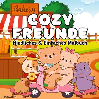 Cozy Malbuch Cozy Freunde - Süße Tiere Malbuch für Erwachsene