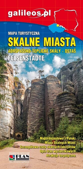 Mapa turystyczna - Skalne Miasta 1:35 000 w.2025