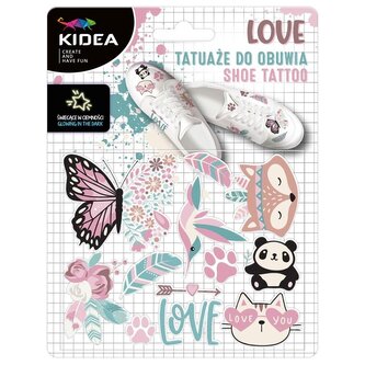 Tatuaże do obuwia świecące w ciemności Love KIDEA