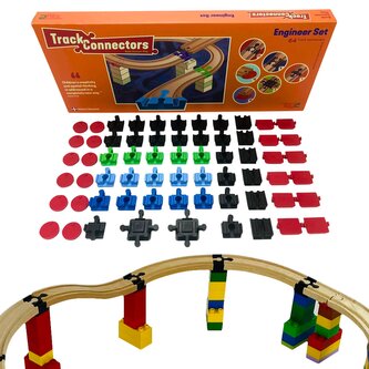 TOY2 Engineer, 64 dílů, set kolejových spojek