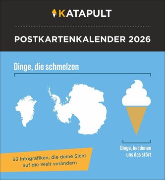 Katapult Postkartenkalender 2026 - 53 Infografiken, die deine Sicht auf die Welt verändern