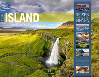 Island Kalender 2026 | Unterwegs zwischen Gletschern und Geysiren