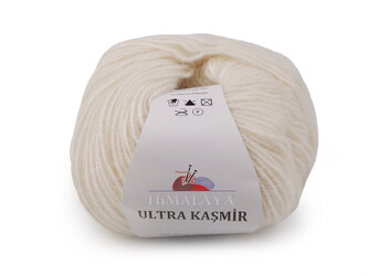 Pletací příze Ultra Kasmir 50 g - 1 ks - 2 (56808) krémová nejsvět.