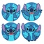 Gumové tácky pod sklenice Disney|Lilo & Stitch: Stitch set 4 kusů (10 x 10 cm)