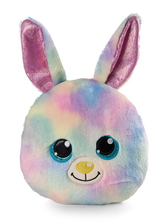 NICI 48583 Poduszka GLUBSCHIS Rabbit Rainbow Candy 32x32cm