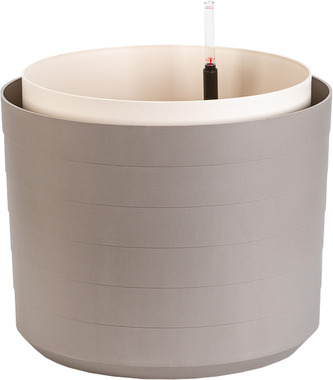 Květináč samozavlažovací Berberis velkoobjemový - taupe + sl. kost 46 cm
