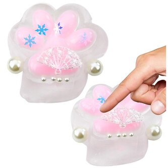 Gniotek Kocia łapka antystresowa Squishy przeźrocz