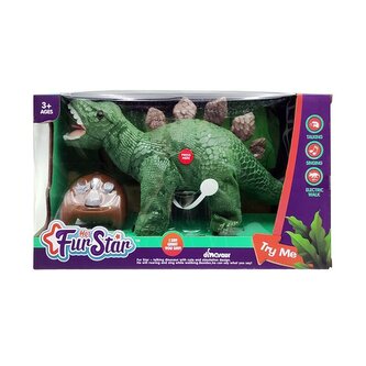 Dinozaur pluszowy na radio zielony 558300